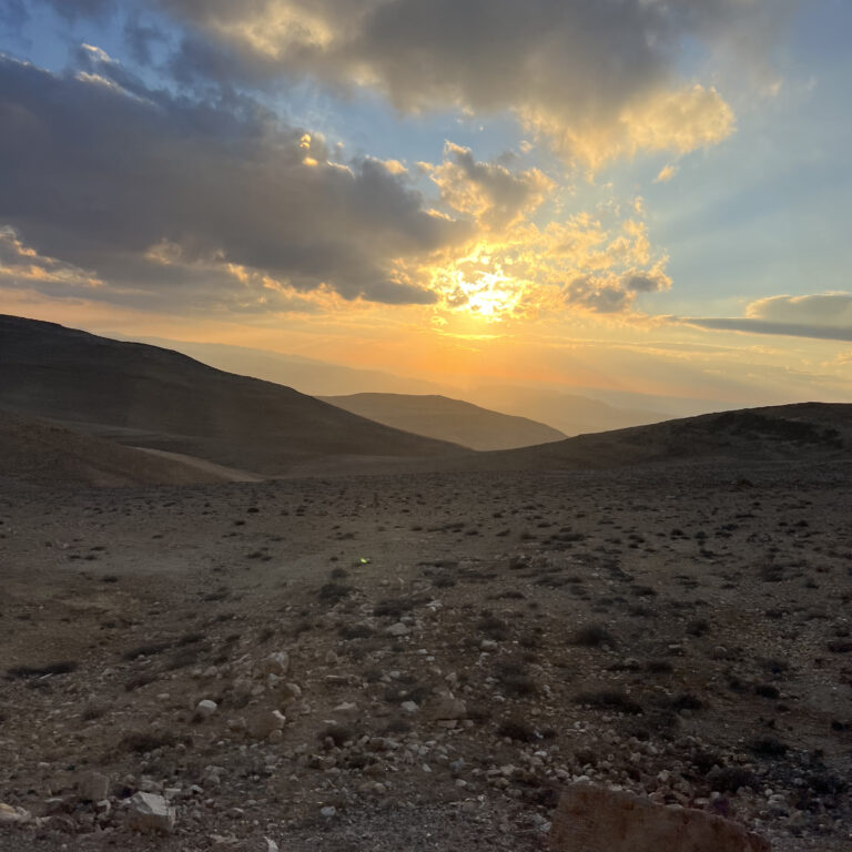 Coucher du soleil en Jordanie